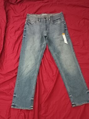 Sonoma Men's Light Blue Relaxed Straight Jeans 29x30 Flex wear New With Tags